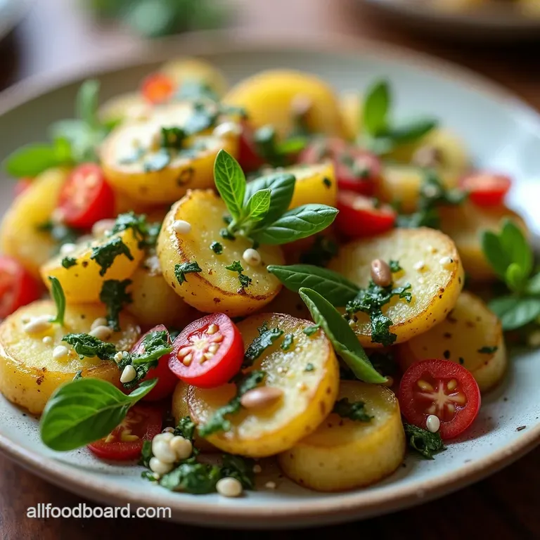 The Ultimate Crispy Smashed Potato Salad Recipe Herb Vinaigrette CrispyCrunch Smash Hit The Ultimate Smashed Potato Salad with Tangy Herb Vinaigrette