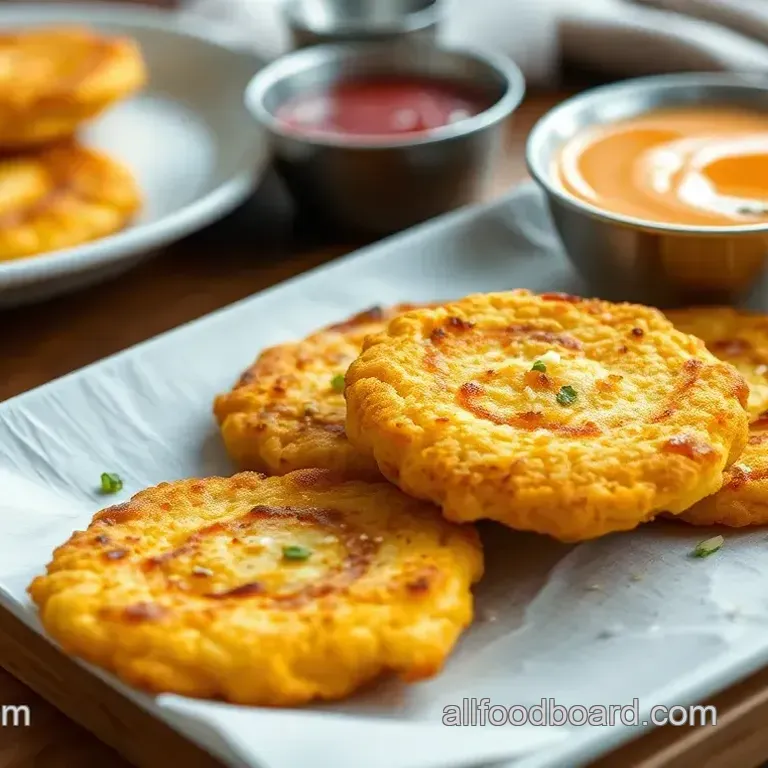 Fried Cornmeal Fritters with Onion Flavor