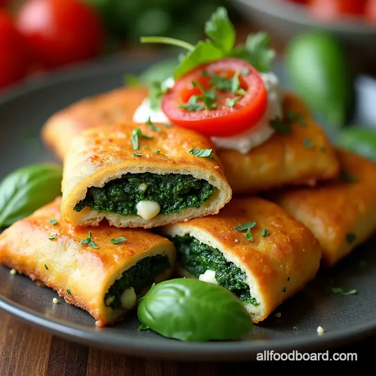 Crispy Spinach and Feta Bourekas A Taste of the Mediterranean