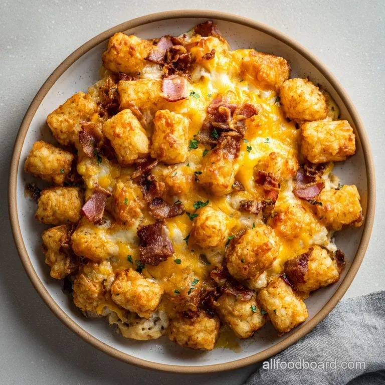 Tater Tot Breakfast Casserole: Crispy and Savory