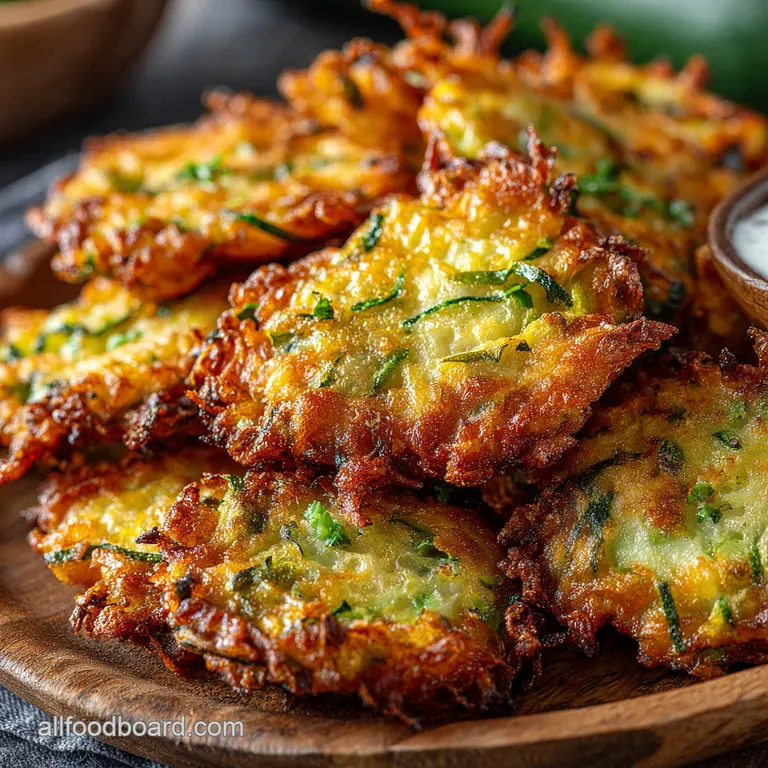 Crispy Zucchini Fritters Golden Goodness