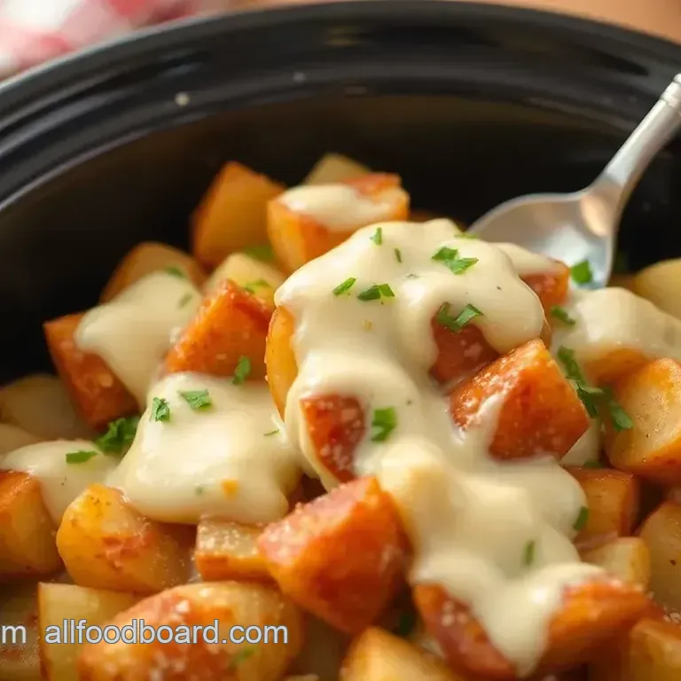 Crock Pot Potato Delight with Creamy Cheese