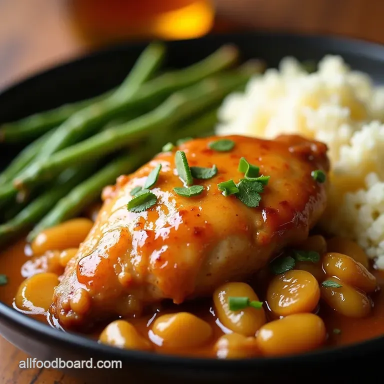 Crock Pot Honey Garlic Chicken presentation