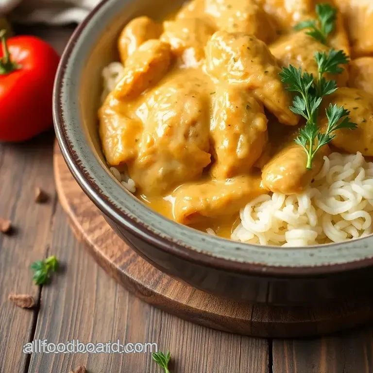 Crockpot Chicken Delight presentation