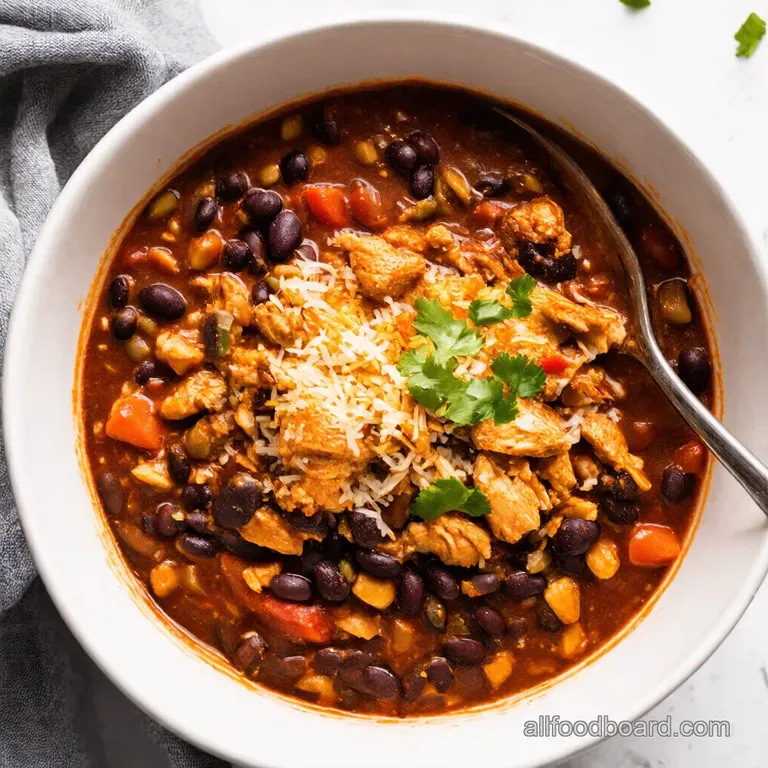 Easy Crockpot Chicken Chili Recipe Slow Black Bean Bliss