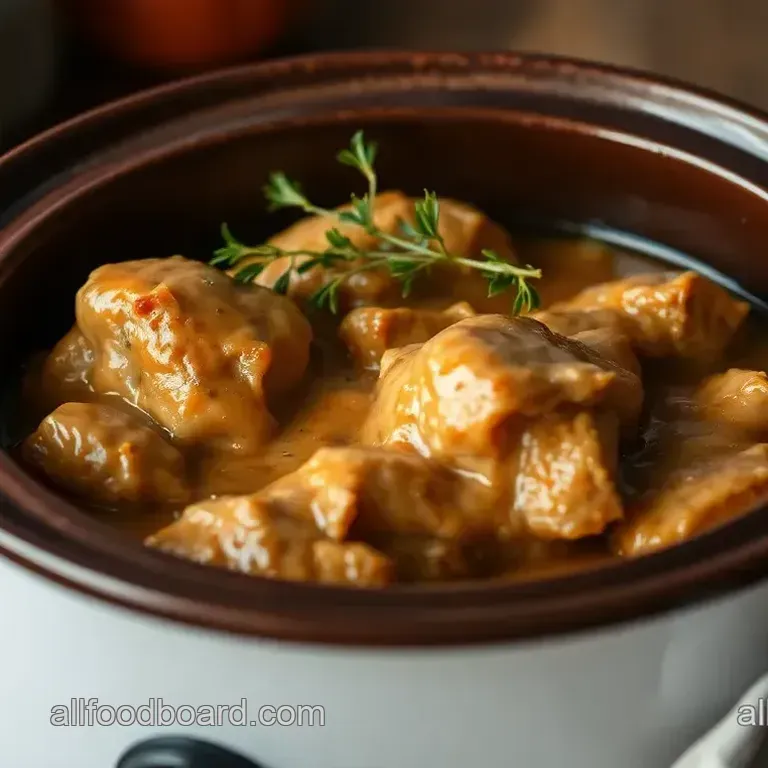 Crockpot Chicken Savory Gravy Comfort