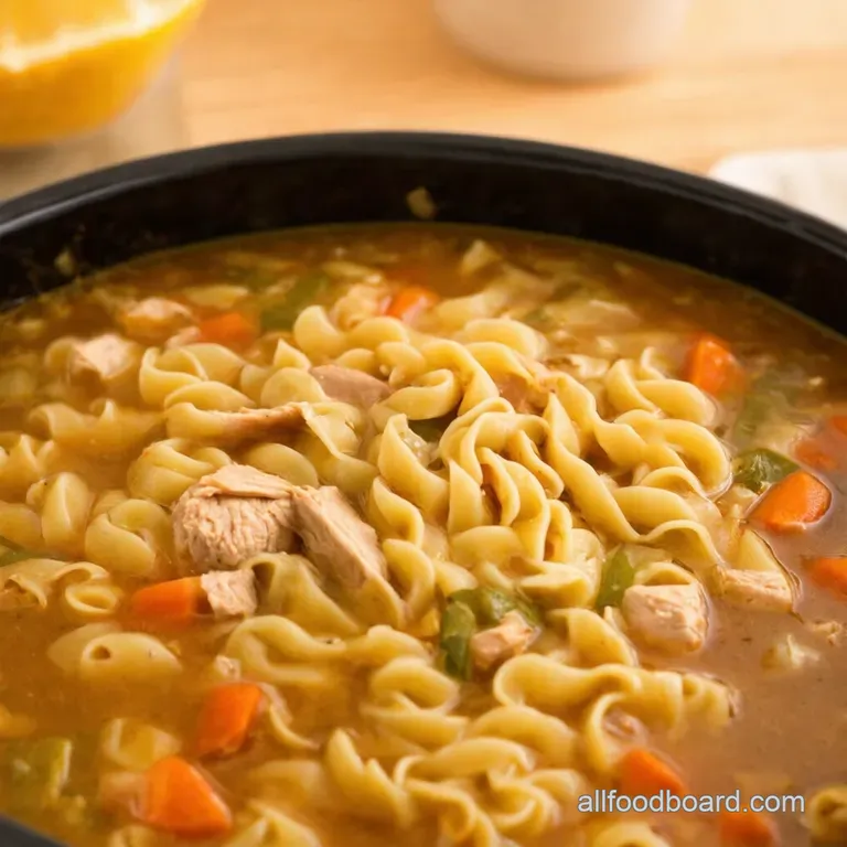 Crockpot Comfort The Easiest Chicken Noodle Soup Youll Ever Make presentation