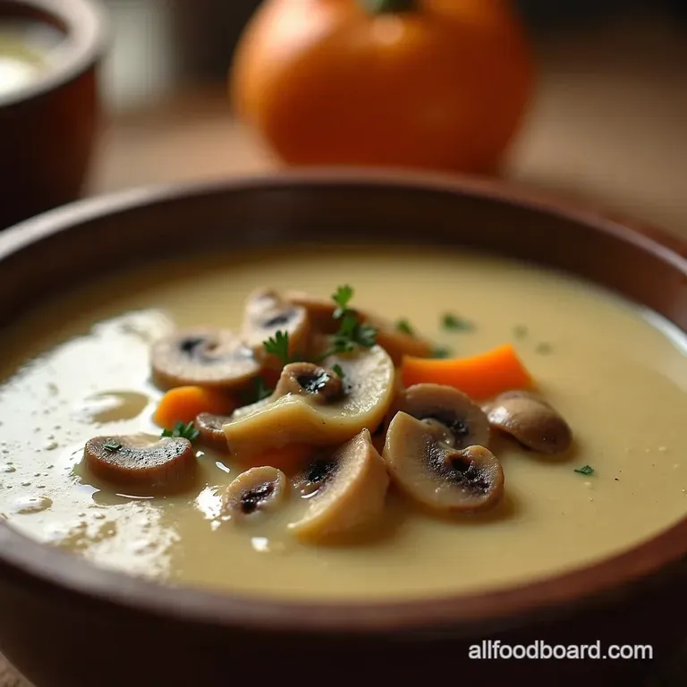 Setandforget Creamy Mushroom Soup the Ultimate Crockpot Comfort presentation