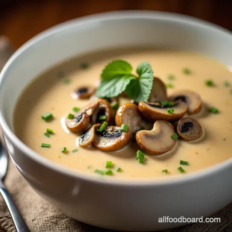 SetandForget Creamy Mushroom Soup Easy Crockpot Recipe SetandForget Creamy Mushroom Soup The Ultimate Crockpot Comfort