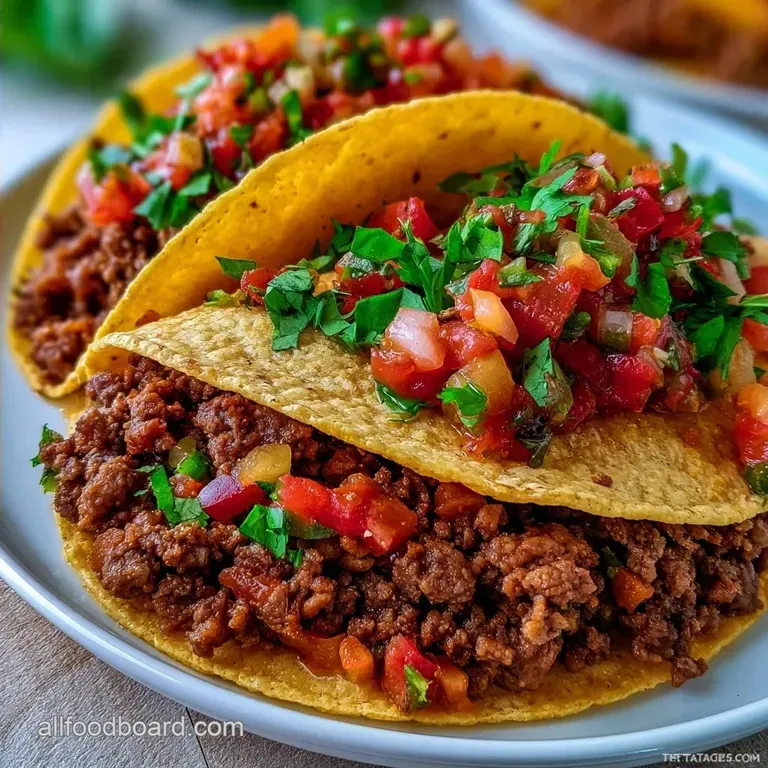 Crockpot Ground Beef Tacos: Tender and Savory