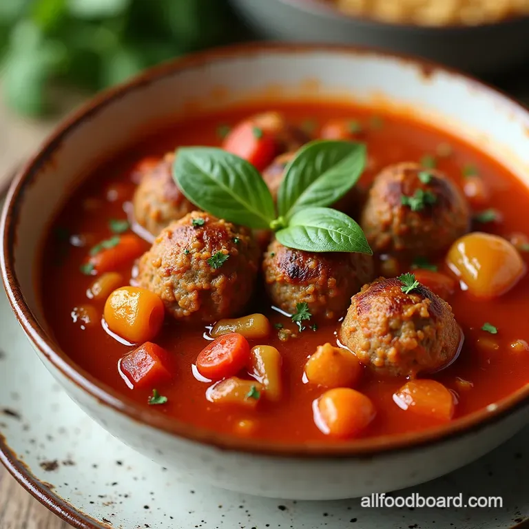 Foolproof Crockpot Italian Meatball Soup Recipe Slow Cooker Comfort The Easy Sunday Crockpot Italian Meatball Minestrone Soup