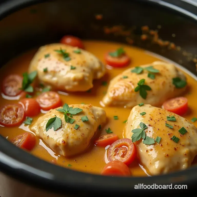 The Say Yes Slow Cooker Chicken Creamy Tuscaninspired Bliss presentation