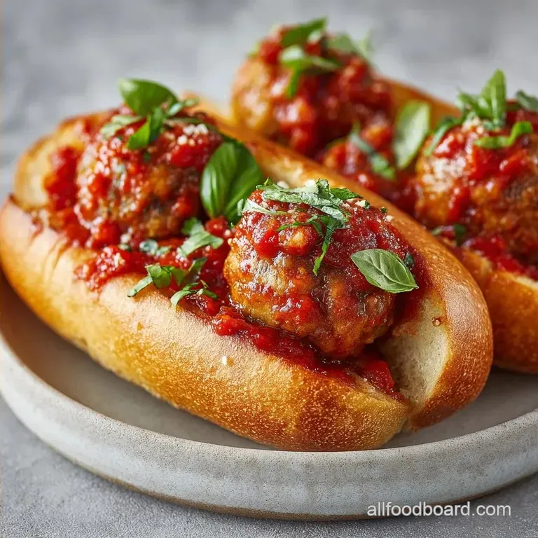Meatball Subs: Tender and Cheesy