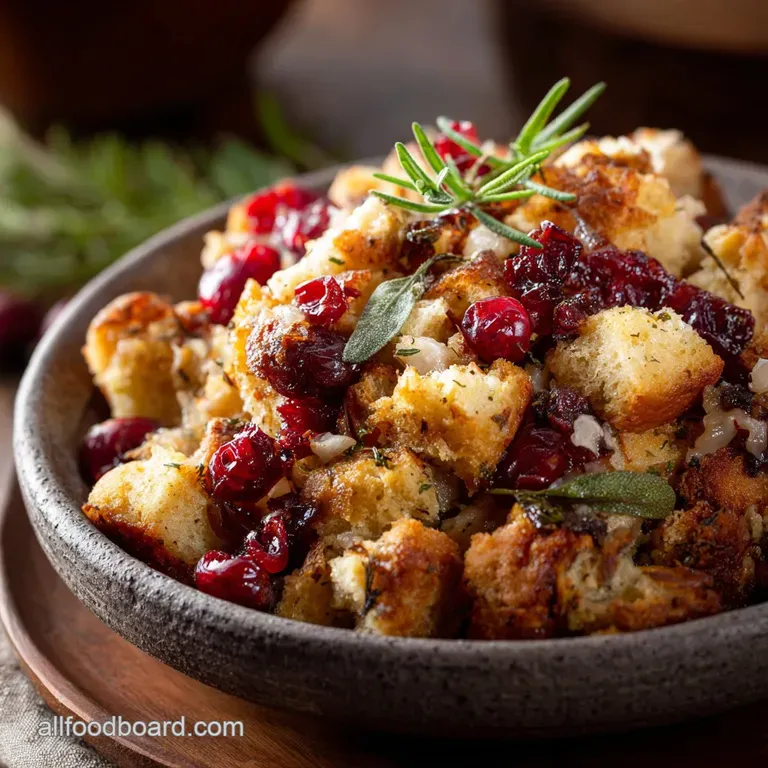SlowCooker Sage Apple and Cranberry Dressing A Festive Classic