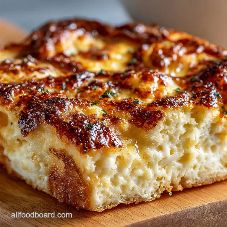 Croque Madame French Toast Casserole presentation