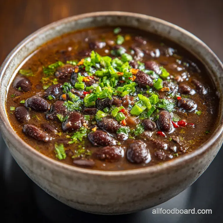 Black Bean Soup: Authentic Cuban Frijoles Negros (Made with Dried Beans)