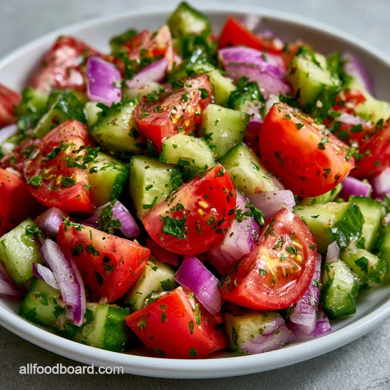Cucumber Tomato Salad: Refreshing and Zesty