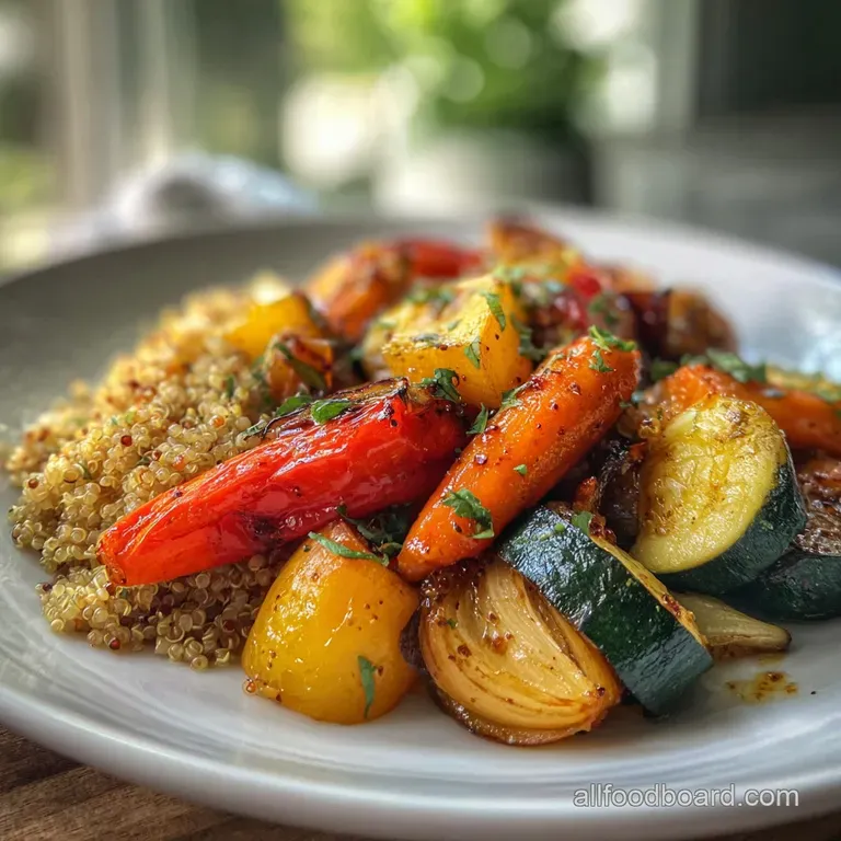 Daniel Fast Recipe with Roasted Vegetables and Quinoa