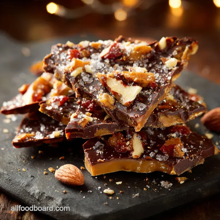 Christmas Candy the Queens Christmas Crunch Butter Toffee Recipe presentation