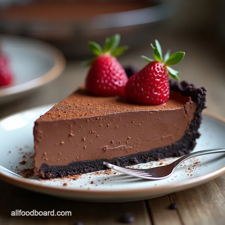 Easy NoBake Dark Chocolate Mousse Pie Recipe The Indulgent Dark Chocolate Silk Pie NoBake Marvel