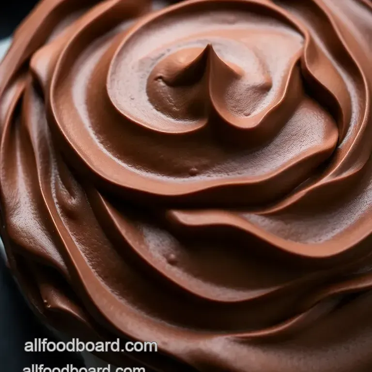 Death By Chocolate Buttercream Frosting presentation