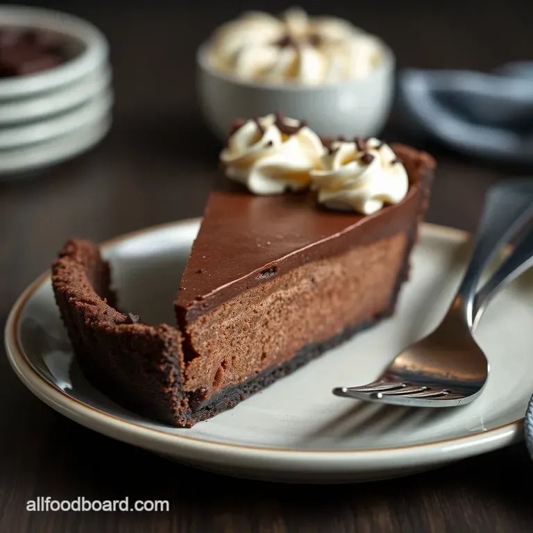 Decadent Dark Chocolate Pie