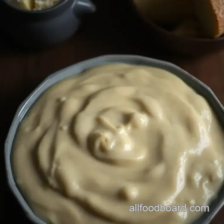 Decadent Four Cheese Sauce: A Creamy Indulgence presentation