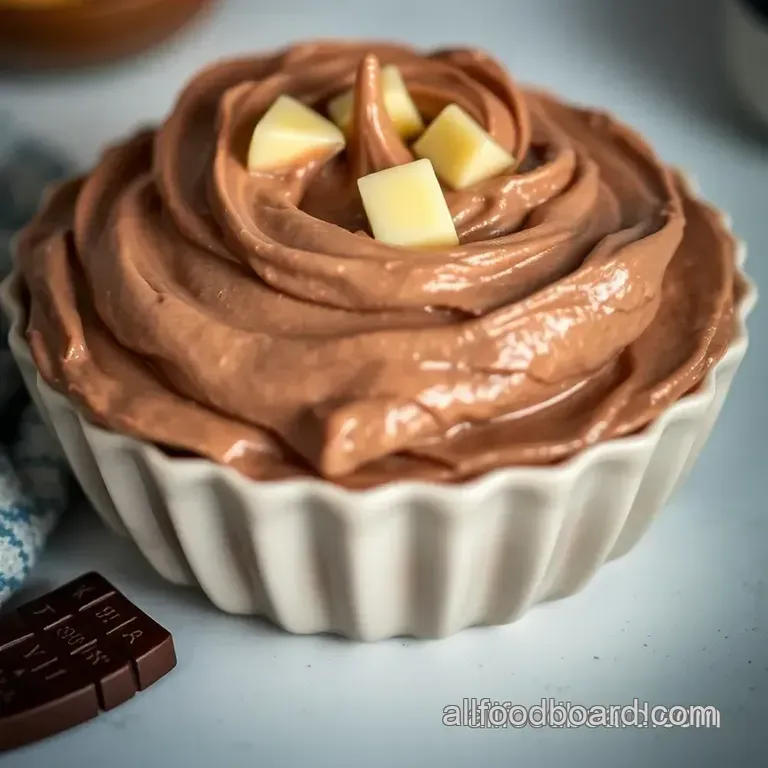 Decadent German Chocolate Frosting presentation