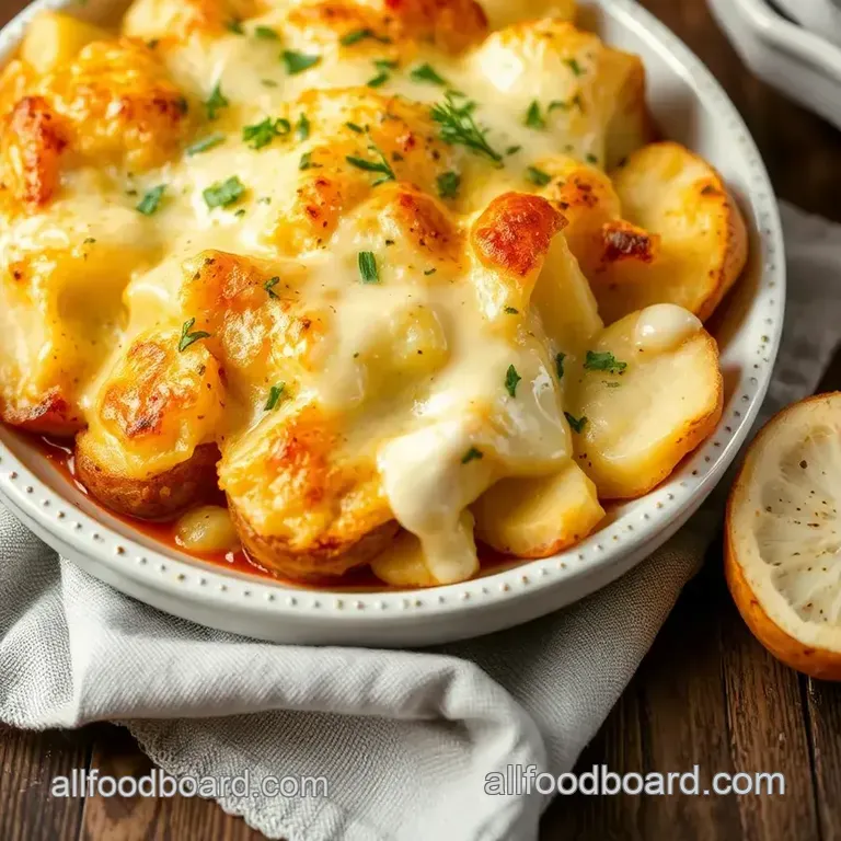 Bake Cheesy Garlic Scalloped Potatoes presentation