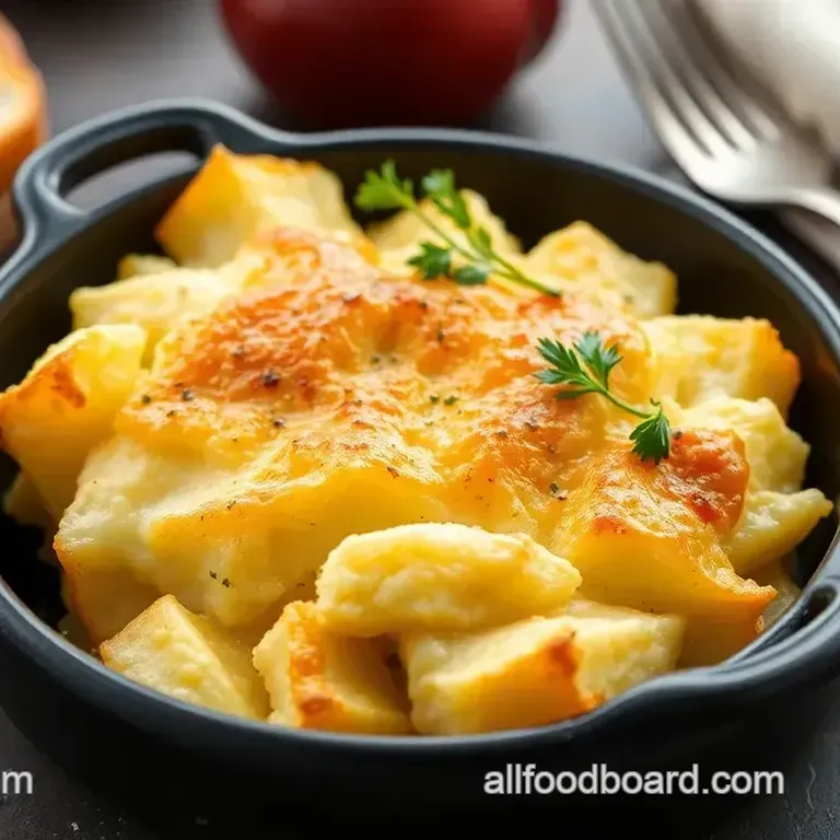 Bake Cheesy Garlic Scalloped Potatoes