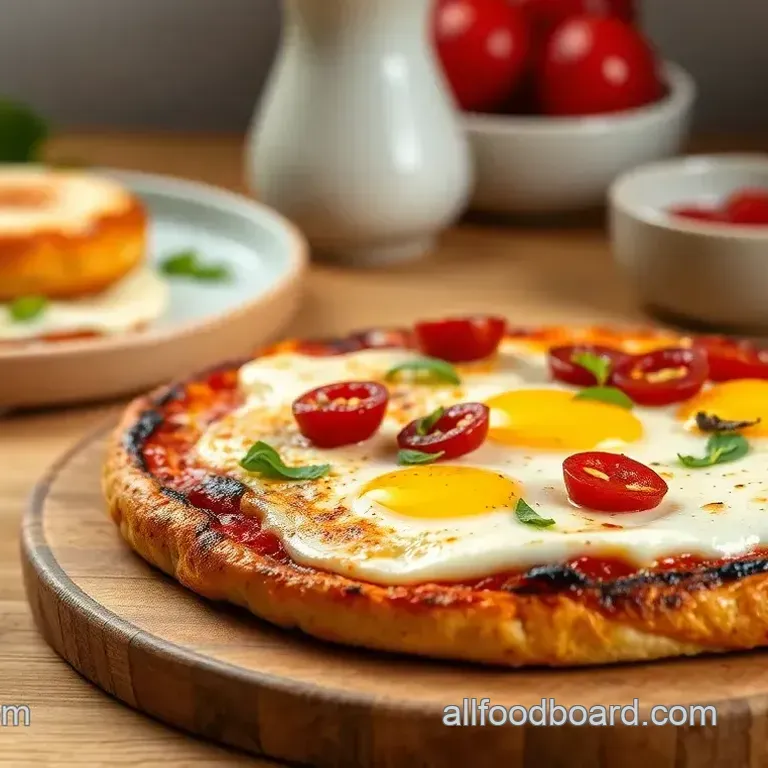 Quick & Easy English Muffin Breakfast Pizza