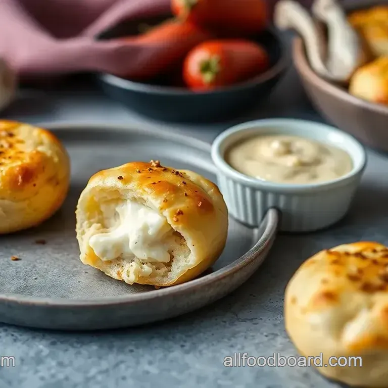 Delicious Bake Garlic Cheese Bombs