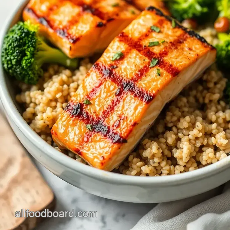 Bone-Boosting Salmon Quinoa Bowl presentation