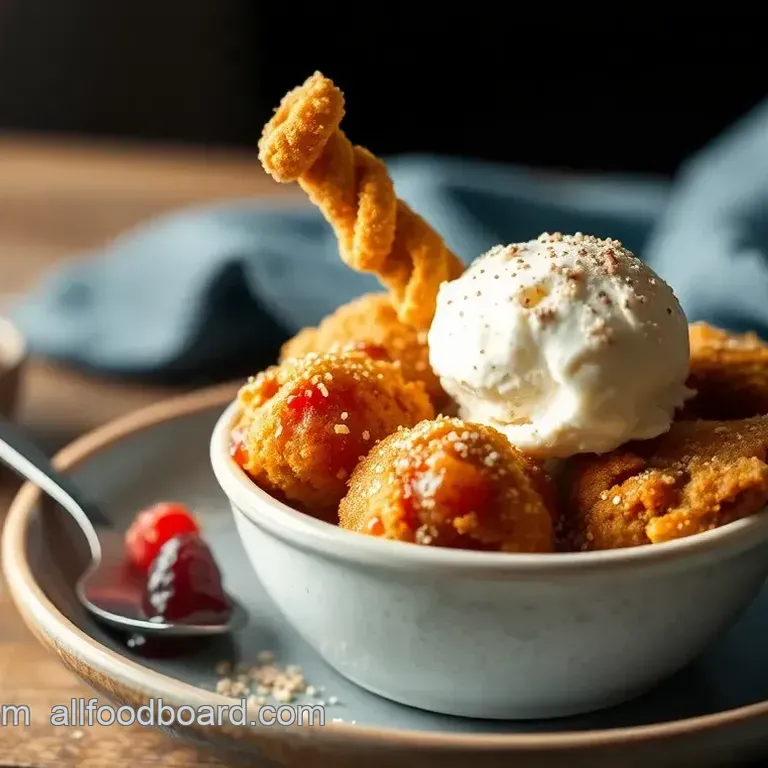 Fried Ice Cream with a Crunchy Twist