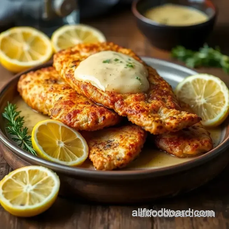 Pan-Fried Fish with Lemony Butter Sauce presentation