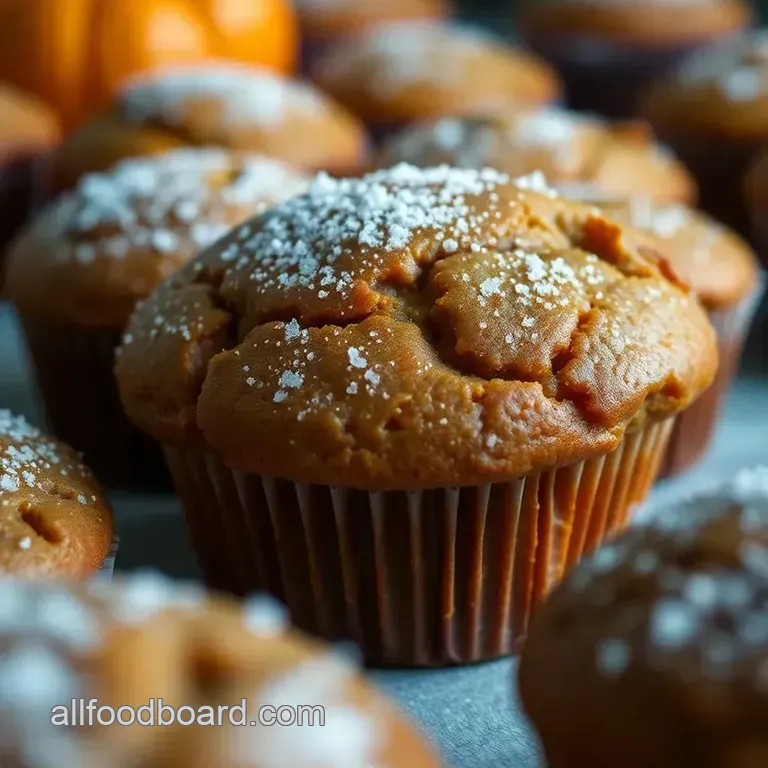 Delicious Pumpkin Cake Mix Muffins presentation