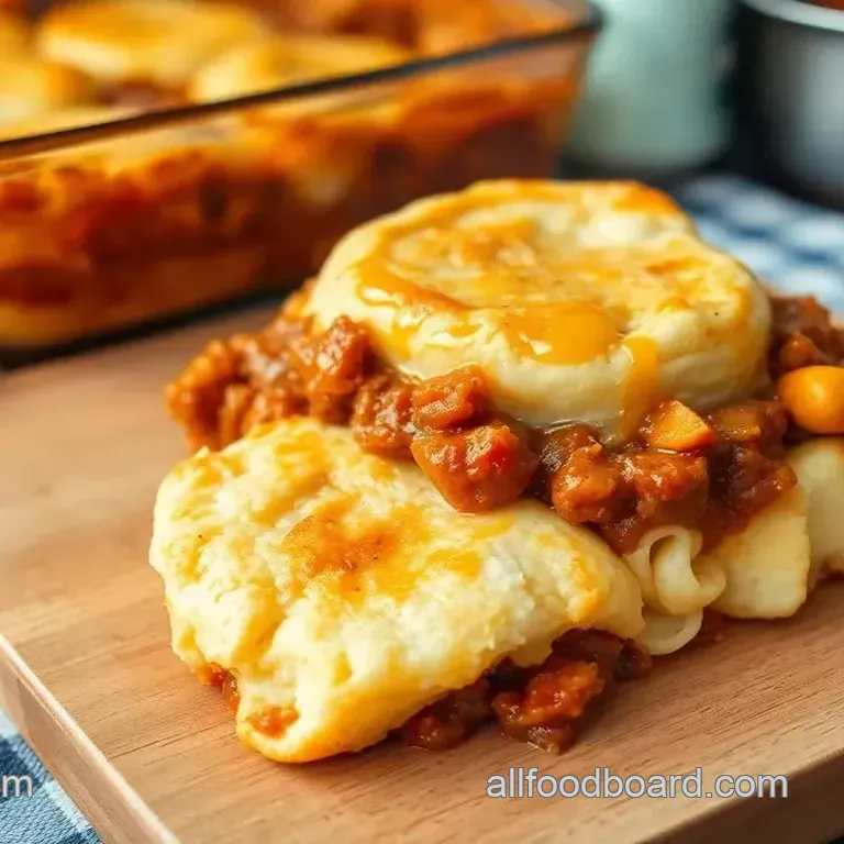Bake Sloppy Joe Biscuit Casserole Delight