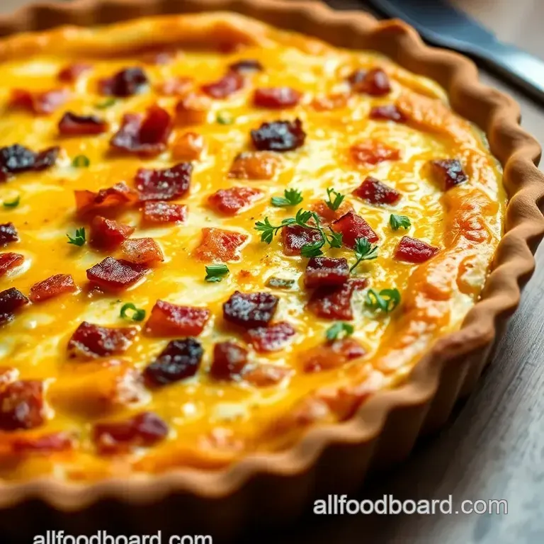 Deliciously Decadent Quiche Lorraine presentation