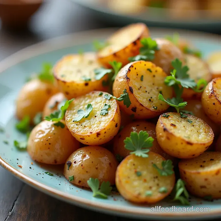 Crispy Smashed Potato Salad The Dietitians Delight with Tangy Herb Vinaigrette