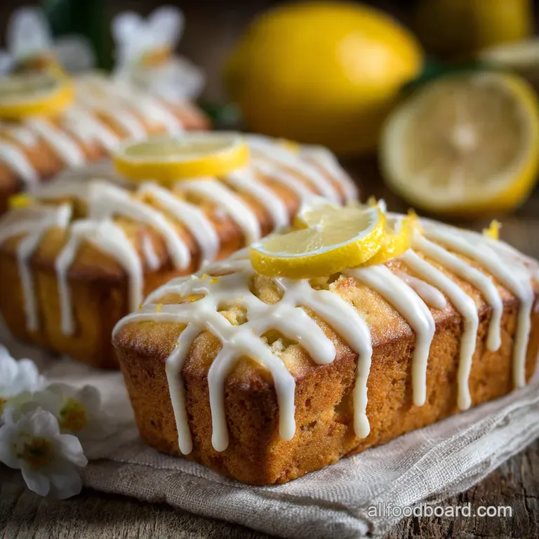 Easter Treats: the Sophisticated Spiced Lemon Mini Loaf Cake presentation