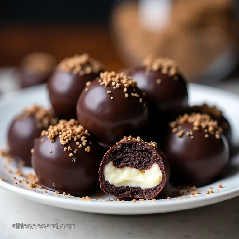 The Ultimate 3Ingredient Midnight Marvel Truffles NoBake Magic