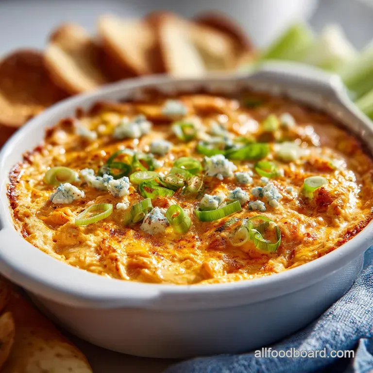 Easy Buffalo Chicken Dip Recipe with Cream Cheese
