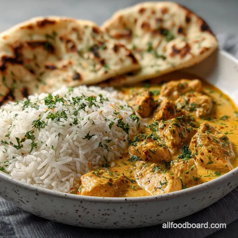 Easy Homemade Chicken Korma with Rice