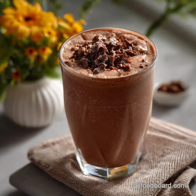 Easy Chocolate Milkshake Recipe presentation