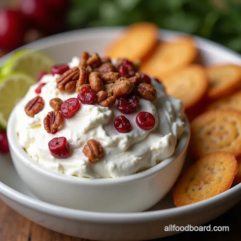 Easy Cranberry Cream Cheese Dip Recipe with Pecans The Festive Fluff CranberryPecan Cream Cheese Dip