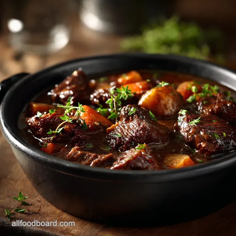 Crockpot Dinner Recipes: the Great British Beef Stout Stew presentation