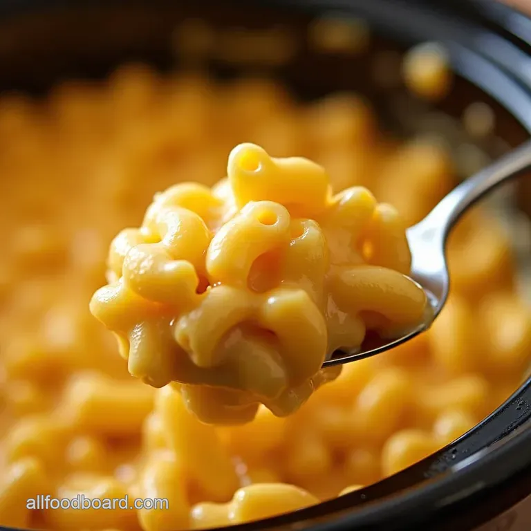The Easiest Cheesiest Crockpot Mac and Cheese Set It and Forget It Comfort presentation
