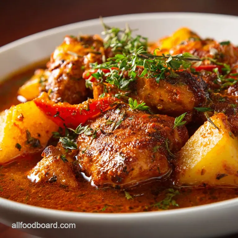 Crockpot Meals: the Healthy Smoky Chicken Bean Stew Lifesaver presentation