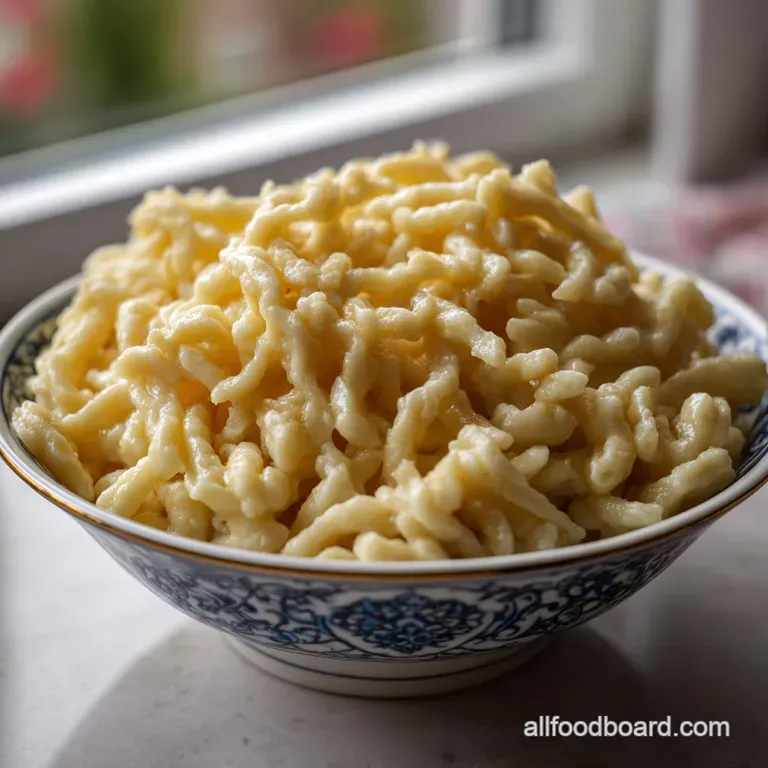 Homemade Spaetzle Noodles Recipe: Authentic German Staple presentation