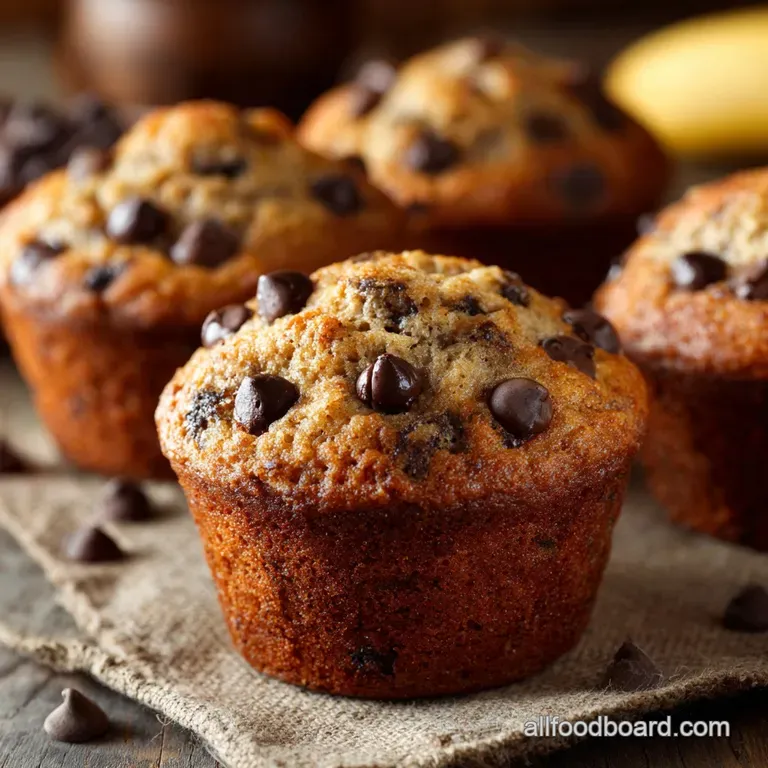 Easy Banana Muffins with Chocolate Chips the Ultimate Moist and Fluffy Recipe presentation